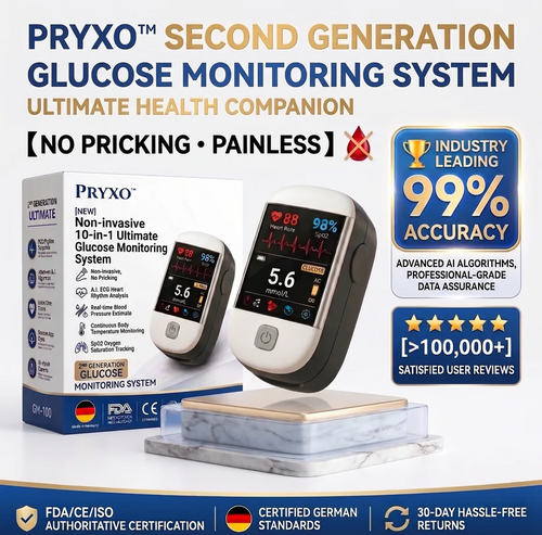 German Quality Certified ✅2026 Pryxo™ second generation 10-in-1 smart blood medical instrument / 10 health reports - No-Prick